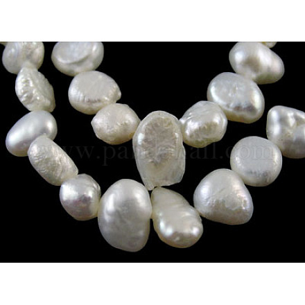 Natural Cultured Freshwater Pearl Beads Strands PSB001Y-1-1