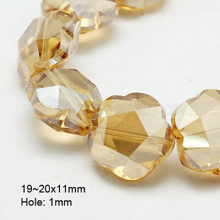 Electroplate Glass Beads EGLA-D027-05-1
