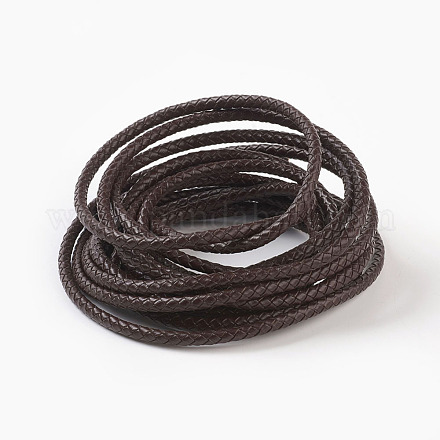 Плетеный кожаный шнур WL-F009-B01-5mm-1