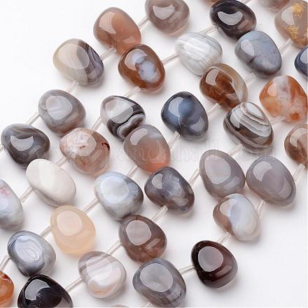 Natural Botswana Agate Beads Strands G-D827-04-1