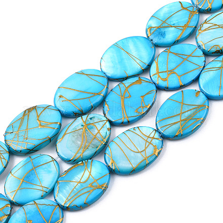 Chapelets de perles en coquille d'eau douce  SSHEL-T007-17-1