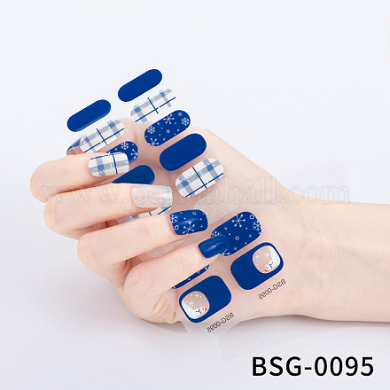 Adesivi per unghie con copertura completa per nail art MRMJ-YWC0001-BSG-0095-1