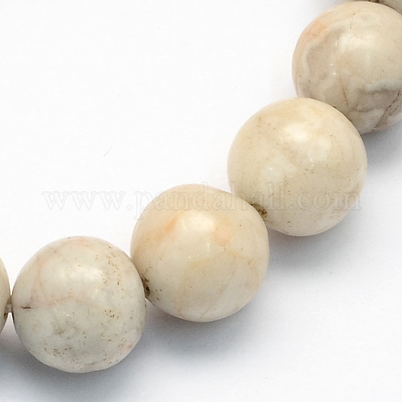 Chapelets de perles rondes en agate naturelle G-S154-8mm-1