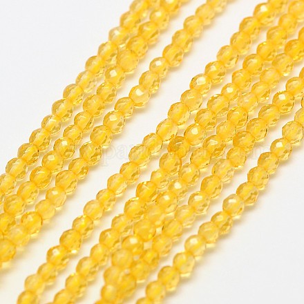 Fili di perle di quarzo piezoelettrico naturale X-G-A129-3mm-09-1