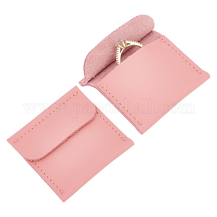 Прямоугольные сумки из искусственной кожи с кольцом ABAG-WH0047-01B-1