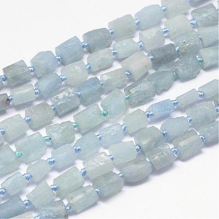 Natural Aquamarine Beads Strands G-P189-08-1