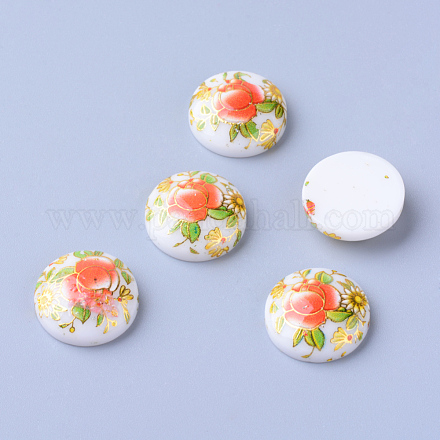 Printed Resin Cabochons CRES-T002-25mm-08-1
