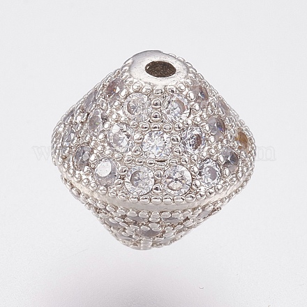 Perles de zircone cubique micro pave en Laiton ZIRC-F083-092P-01-RS-1