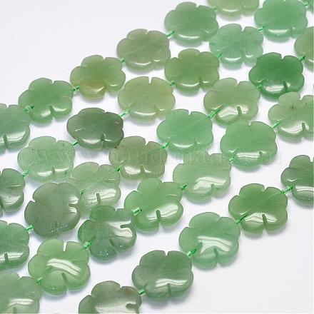 Natural Green Aventurine Beads Strands G-K126-O01-1