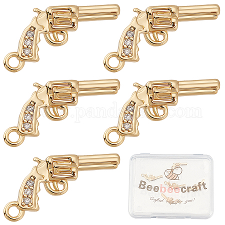  Beebeecraft 8Pcs/Box Love Word Charms 18K Gold Plated
