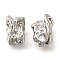 Brass Beads, Cadmium Free & Nickel Free & Lead Free, Nuggets, Platinum, 10x6.5x5.5mm, Hole: 1mm