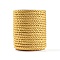 Polyester Cord, Twisted Cord, Gold, 5mm, about 18~19yards/roll(16.4m~17.3m/roll)