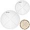 Transparent Acrylic Round Center Finder Compass, Drawing Circle Templates, Painting Ruler, Clear, 255x5mm & 191x5mm, 2pcs/set