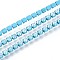 Iron Rhinestone Cup Chains, with Spool, Light Sky Blue, 2x2x2mm, about 29.99 Feet(9.14m)/Roll