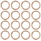 16Pcs Zinc Alloy Spring Gate Rings, O Rings, Golden, 7 Gauge, 32.5x3.5mm, Inner Diameter: 23.5mm