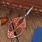 Hollow Flower Stainless Steel Scissors, Embroidery Scissors, Sewing Scissors, Rose Gold, 110x48.5x6.57mm
