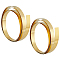 2 Rolls Brass Sheet, Golden, 10x0.5mm, 1m/roll