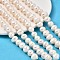 Natural Cultured Freshwater Pearl Beads Strands, Potato, Grade A+, Snow, 10~11mm, Hole: 0.7mm, about 34pcs/strand, 13.58~13.78 inch(34.5~35cm)