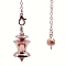 Alloy Pointed Dowsing Pendulums, Cone, Rose Gold, 180mm
