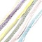 Nylon Ruffled Elastic Lace Trim, for Clothes Decoration, Mixed Color, 1/4 inch(8mm), about 2.00 Yards(1.83m)/pc, 6pcs/set