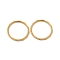 Ion Plating(IP) 304 Stainless Steel Finger Ring, Golden, 1x1.2mm, US Size 6(16.5mm)