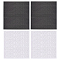 4 Sheets 2 Colors PVC Self Adhesive Digital Label Stickers, Waterproof 0~9 Decals, Mixed Color, 280x230x0.2mm, 2 sheets/color