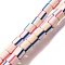 Polymer Clay Beads Strands, Column, Mixed Color, 6~6.5x6~6.5mm, Hole: 1.2mm, about 61~64pcs/strand, 15.55~15.94''(39.5~40.5cm)