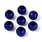Opaque Acrylic Beads, Round, Midnight Blue, 12x9.8mm, Hole: 6.5mm, about 850Pcs/500g