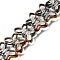 Electroplated Transparent Glass Beads Strands, Butterfly, Colorful, 11.5x19.5x4.5mm, Hole: 1mm, about 48pcs/strand, 21.65''(55cm)