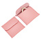 Rectangle PU Leather Ring Bags, Jewelry Storage Pouches for Ring Packaging, Pink, 5.8x6.05x1.1cm