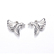 304 Stainless Steel Charms, Bird, Stainless Steel Color, 12x15x3.5mm, Hole: 1.5mm