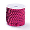 Eco-Friendly Plastic Paillette Beads, Sequins Beads, Ornament Accessories, Flat Round, Medium Violet Red, 6mm, about 5m/roll