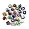Handmade Millefiori Glass Round Beads, Chevron Beads, Mixed Color, 11mm, Hole: 2mm, about 30pcs/strand