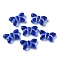 Transparent Lampwork Beads, Butterfly, Blue, 11x19x6mm, Hole: 1mm, about 55~65pcs/100g