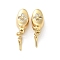 Brass Micro Pave Clear Cubic Zirconia Box Clasps, Oval, Golden, 18x7x8mm, Hole: 1.2mm