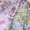 PVC Leather Fabric, Craft Supplies, Flower Pattern, Lavender, 330x198x0.7mm