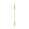 201 Stainless Steel Beadable Double Head Cuticle Pusher Nail Tools, Polish Glue Cuticle Remover Accessories, Golden, 12.35x0.75x0.55cm