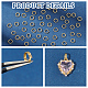 Benecreat 2 sachets anneaux brisés en laiton FIND-BC0005-12B-4