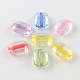 Faceted Rectangle Transparent Acrylic Beads TACR-S120-08-1