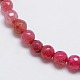 Natural Agate Round Beads Strand G-L084-6mm-07-2