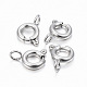 304 Stainless Steel Smooth Surface Spring Ring Clasps STAS-H396-B-02P-2