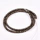 Natural Pyrite Beads Strands G-L051-4x3mm-01-1