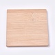 未完成の竹コースター  diyエポキシ樹脂用  正方形  バリーウッド  80x80x5mm AJEW-WH0104-60-2