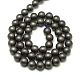 Hématite synthétique non magnétique dépoli brins de perles rondes G-J344-6mm-2