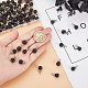 OLYCRAFT 80 Pcs 8.5~9mm Natural Lava Beads Pendants Round Volcanic Lava Gemstone Charms Undyed Black Chakra Beads Findings with Crystal Rhinestones for Bracelets Necklace DIY Jewelry Making G-OC0003-33-3