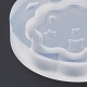 食品グレードの透明シリコーン  エポキシ樹脂工芸品  マシュマロ柄  70x13mm DIY-I086-06-3