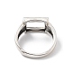 925 componente de anillo ajustable de plata esterlina&nbsp;STER-C011-14AS-3