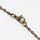 Antique Bronze Alloy Horse Design Pendant Pocket Watch Necklaces with Iron Chains WACH-M010-05-3