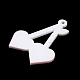 不透明樹脂ペンダント  漫画のチャーム  レッド  チェリー  39.5x35x2mm  穴：2mm RESI-P029-01B-2