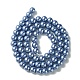 Hebras redondas de perlas de vidrio teñido ecológico HY-A002-6mm-RB015-3